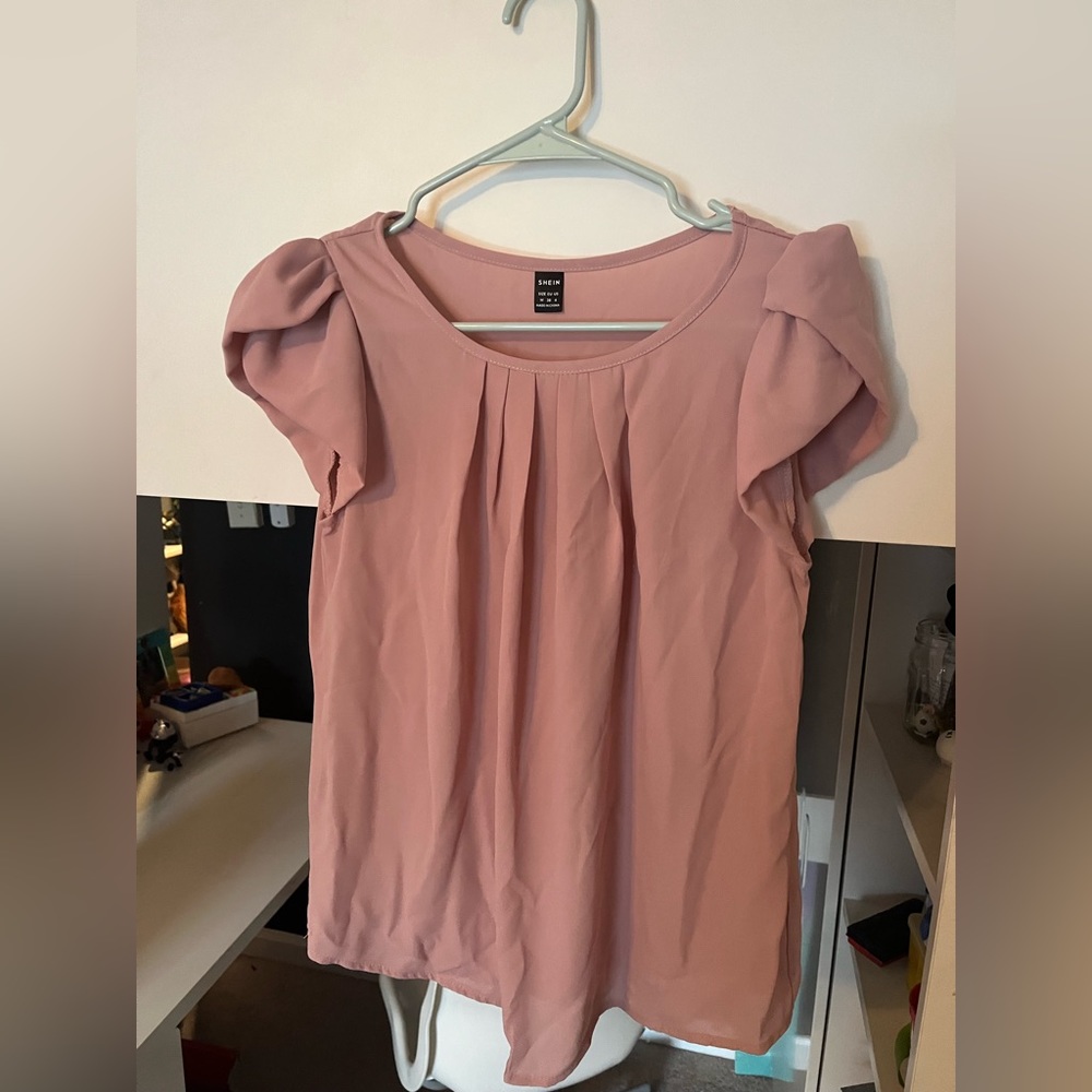 Pink Shein blouse